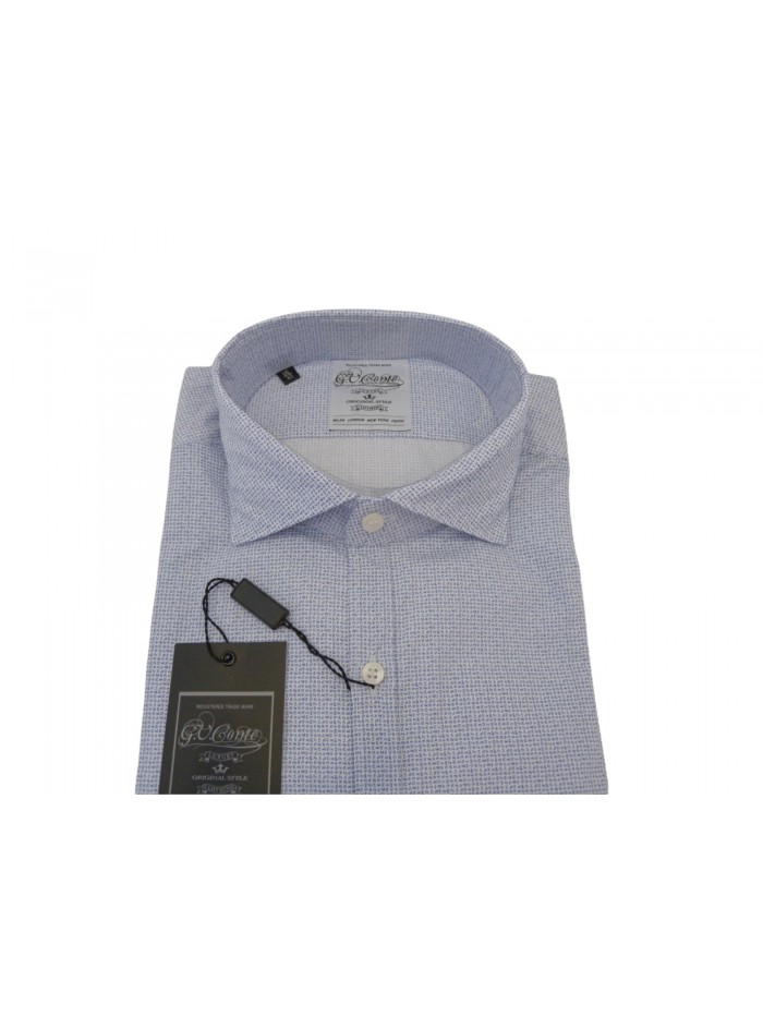 G.V. Conte Man Shirt Art. GV02 COL 04 Slim Micro-pattern
