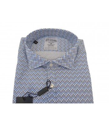 G.V. Conte Camicia Uomo Art. GV09 COL 02 Slim Microfantasia 2