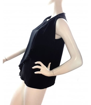 Elisabetta Franchi Women's Sweater Black Asymmetrical Top 2