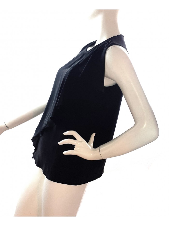 Elisabetta Franchi Maglia Donna Top Asimmetrica Nero