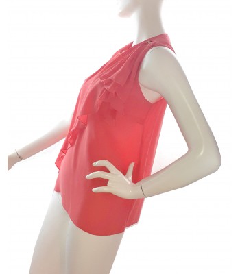 Elisabetta Franchi Sweater Woman Coral Asymmetrical Top 2