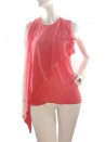 Elisabetta Franchi Sweater Woman Coral Asymmetrical Top