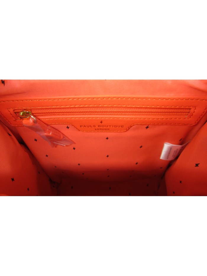 Rigid woman bag with single handle and removable shoulder strap