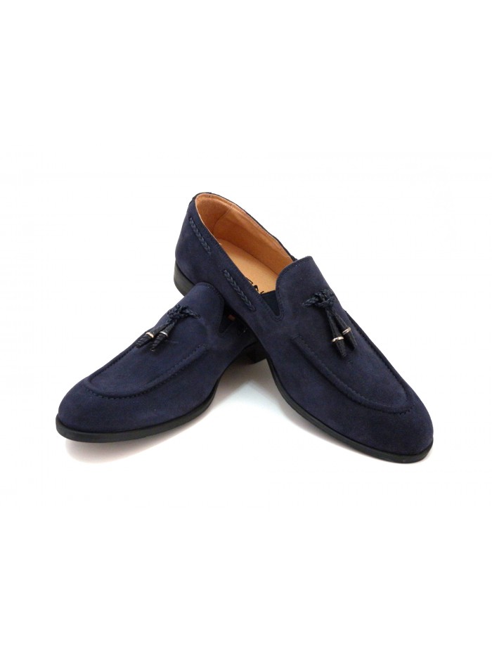 Exton Scarpa Uomo Art. 1111 Camoscio Navy