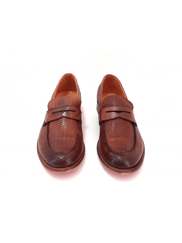 Exton Men's Shoe Art. 3107 St. Woven Camel