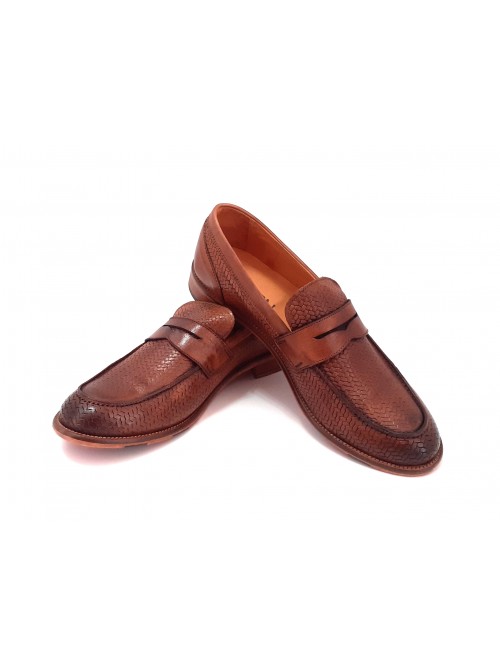 Exton Men's Shoe Art. 3107 St. Woven Camel