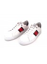 Exton Scarpa Uomo Art. 2109 Nappa Bianco/Rosso