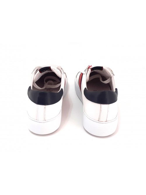 Exton Scarpa Uomo Art. 2109 Nappa Bianco/Rosso