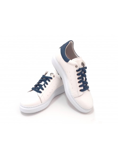 Exton Scarpa Uomo Art. 2109 Nappa Bianco