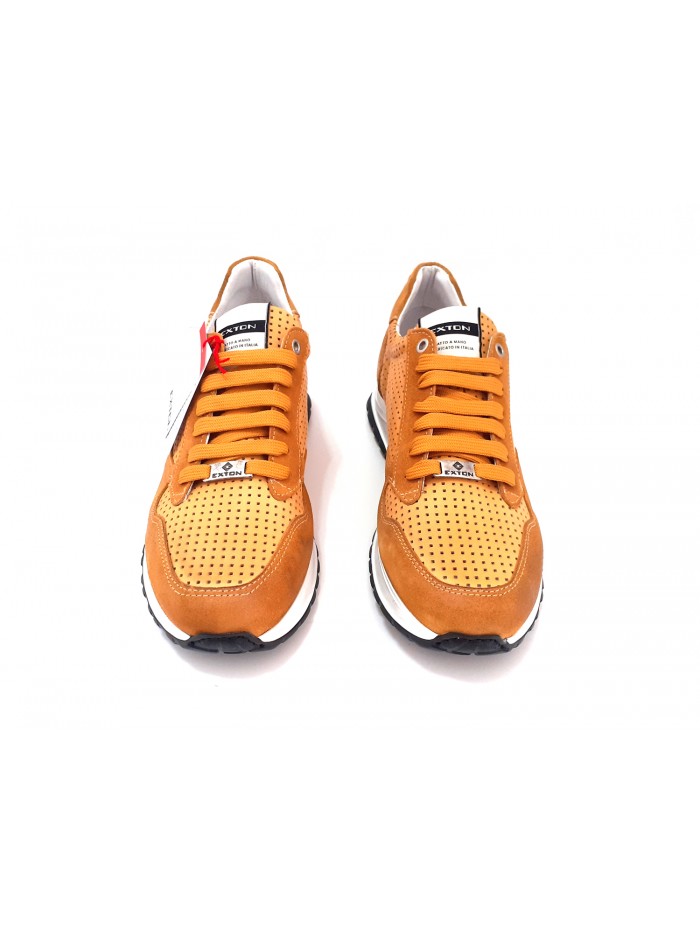 Exton Scarpa Uomo Art. 751 Anticato Enna Ocra