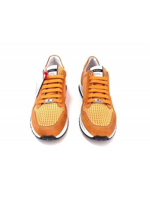 Exton Scarpa Uomo Art. 751 Anticato Enna Ocra