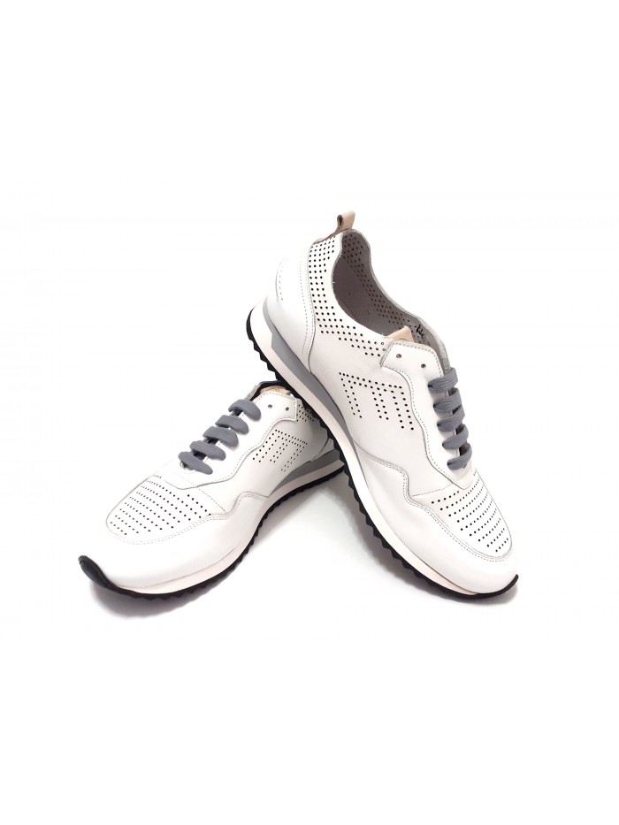 Exton Scarpa Uomo Art. 903 Nappa Bianco
