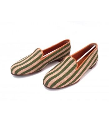 Verba Men's Herb / Green Striped Shoe