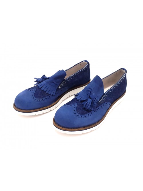 Scarpa Uomo Mod. 5168 Camoscio Media Blu Scarpa Uomo Mod. 5168 Camoscio Media Blu