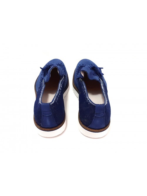 Man Shoe Mod. 5168 Medium Blue Suede