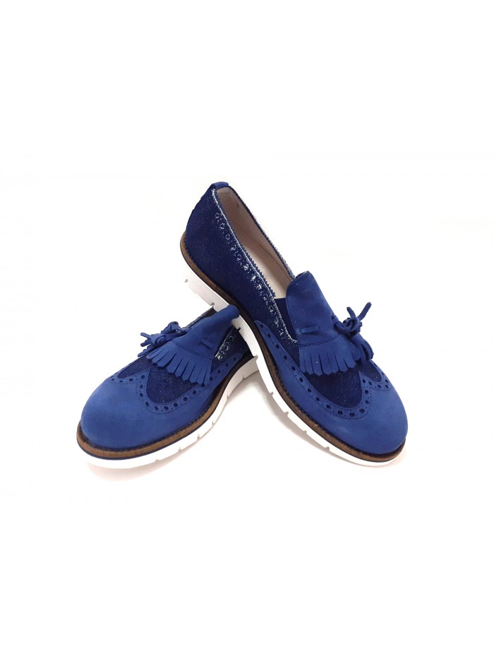Man Shoe Mod. 5168 Medium Blue Suede
