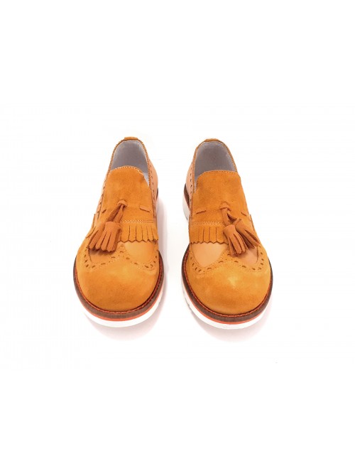 Scarpa Uomo Mod. 5168 Camoscio Media Senape