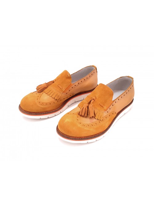Man Shoe Mod. 5168 Medium Mustard Suede
