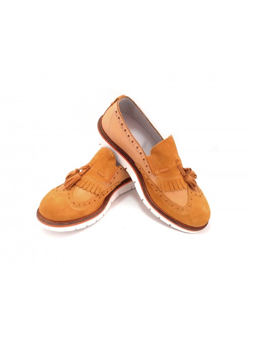 Man Shoe Mod. 5168 Medium Mustard Suede