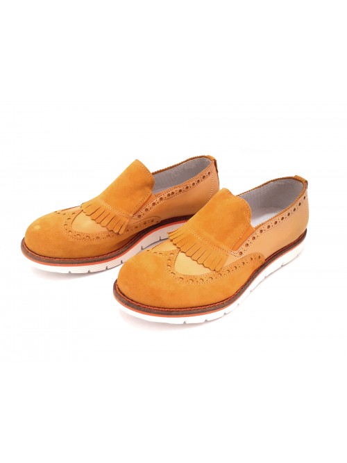 Man Shoe Mod. 5167 Medium Mustard Suede