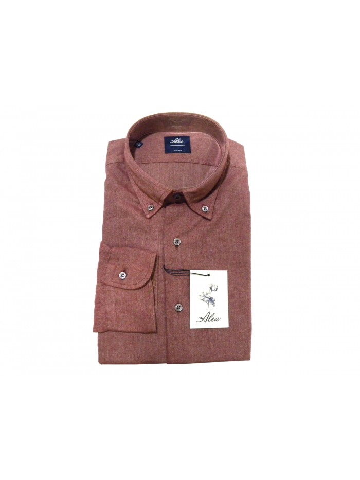 Alea Men's Shirt Art. 6538 COL 15 New Tailor Solid Brick Alea Men's Shirt Art. 6538 COL 15 New Tailor Solid Brick