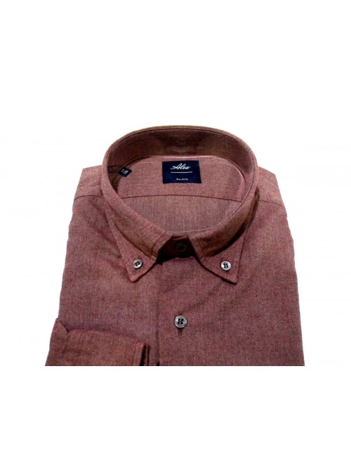 Alea Men's Shirt Art. 6538 COL 15 New Tailor Solid Brick