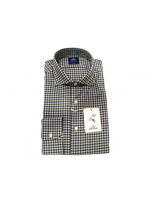 Alea Camicia Uomo Art. 6396 COL 31 Slim Quadrettata Alea Camicia Uomo Art. 6396 COL 31 Slim Quadrettata