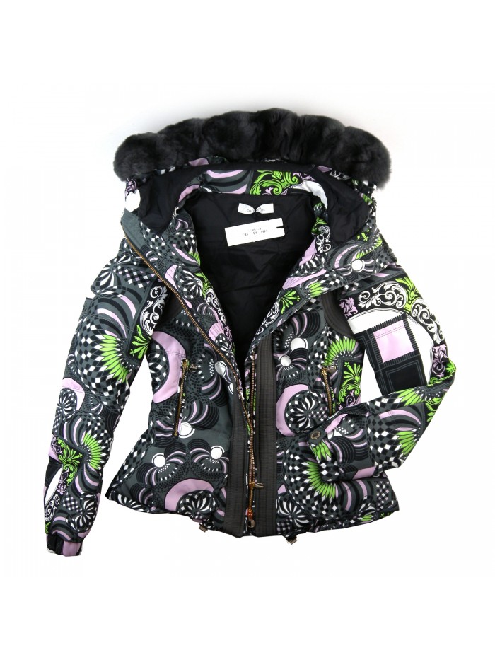 Versace Piumino Donna Mod. G31346 Grafite Stampa Fantasia