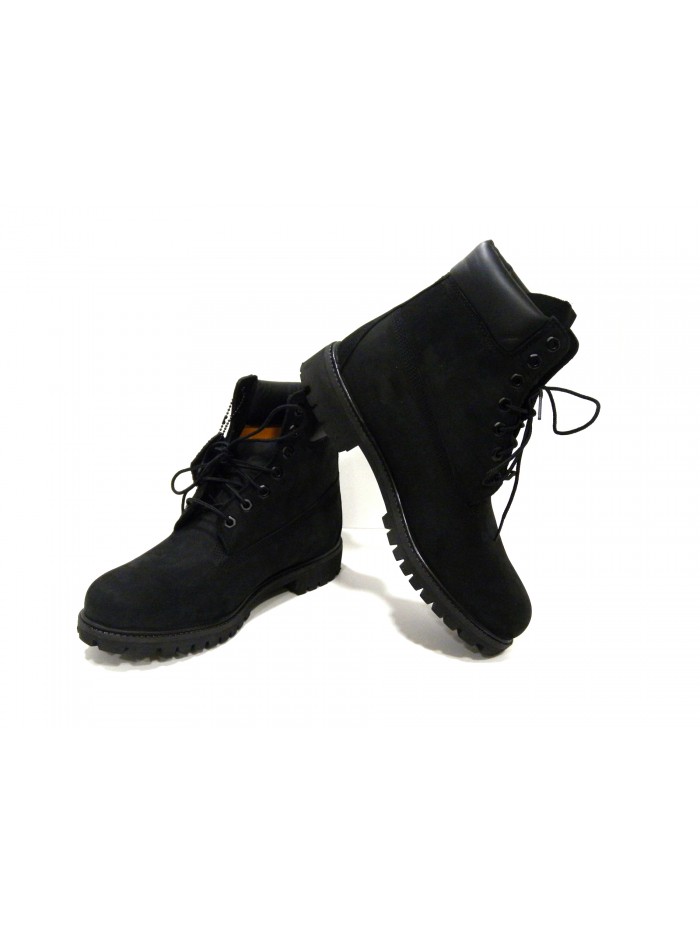 Timberland Stivaletto Uomo Mod. TB010073 001 Premium Waterproof Black Nubuck