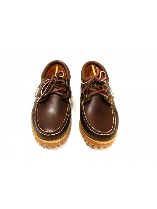 Timberland Scarpa Uomo Mod. TB030003 214 Handsewn Boat MD Brown Ful Grain