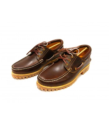 Timberland Scarpa Uomo Mod. TB030003 214 Handsewn Boat MD Brown Ful Grain