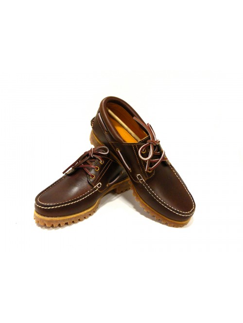 Timberland Scarpa Uomo Mod. TB030003 214 Handsewn Boat MD Brown Ful Grain