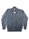 Alan Devis Cardigan Man Mod 3807 5610 Blue Melange