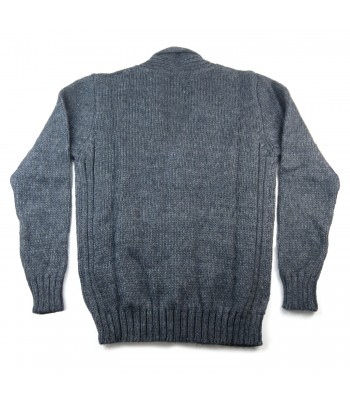 Alan Devis Cardigan Uomo Mod 3807 5610 Melange Azzurrato 2