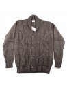 Alan Devis Cardigan Uomo Mod 3807 5610 COL 480 Melange Marrone