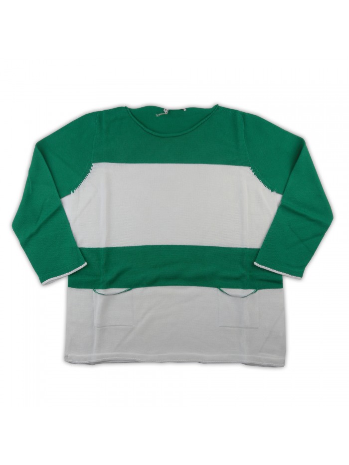 Daniel & Mayer Women's Shirt Mod. 16242 White / Green