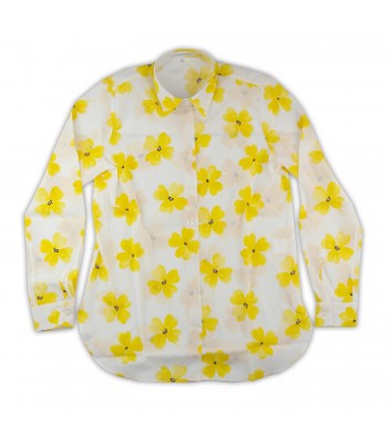 Daniel & Mayer Women's Shirt Mod. Camogli Yellow Flower