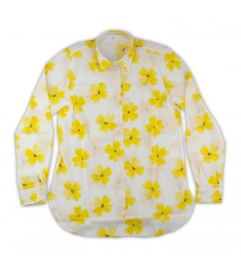 Daniel & Mayer Women's Shirt Mod. Camogli Yellow Flower