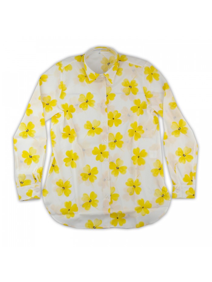 Daniel & Mayer Women's Shirt Mod. Camogli Yellow Flower Daniel & Mayer Women's Shirt Mod. Camogli Yellow Flower