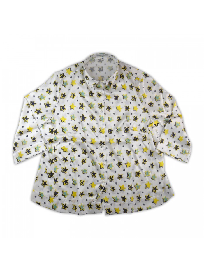 Daniel & Mayer Women's Shirt Mod. Cafè Star White Daniel & Mayer Women's Shirt Mod. Cafè Star White