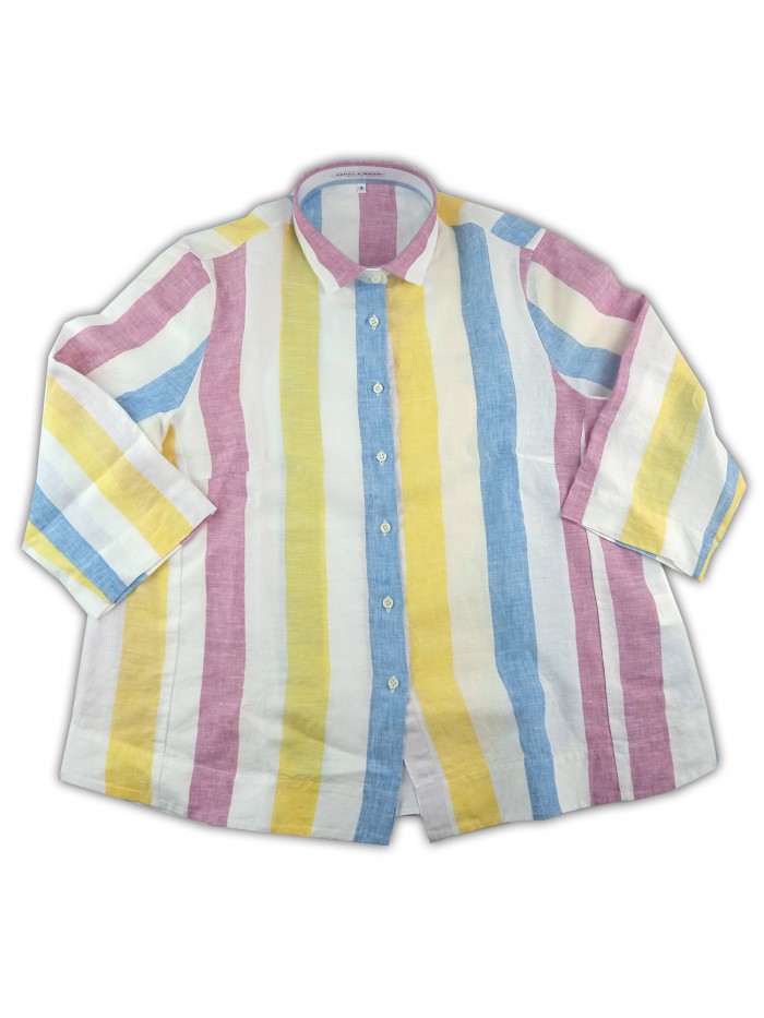 Daniel & Mayer Camicia Donna Mod. Cafè Rigata Multicolor Daniel & Mayer Camicia Donna Mod. Cafè Rigata Multicolor