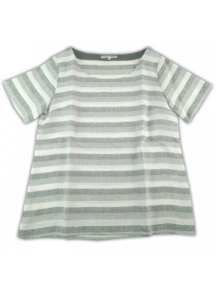 Daniel & Mayer Blusa Donna Rigata Verde