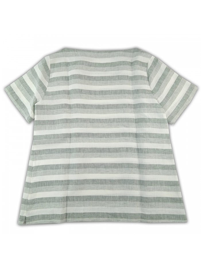 Daniel & Mayer Blusa Donna Rigata Verde