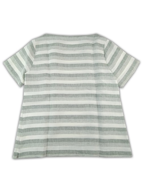 Daniel & Mayer Blusa Donna Rigata Verde