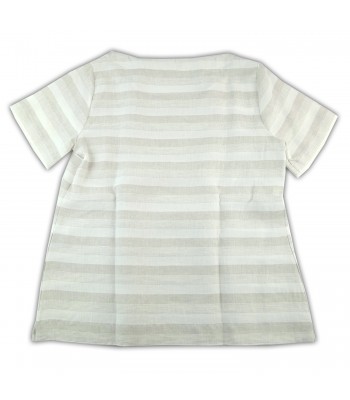 Daniel & Mayer Blusa Donna Rigata Beige 2