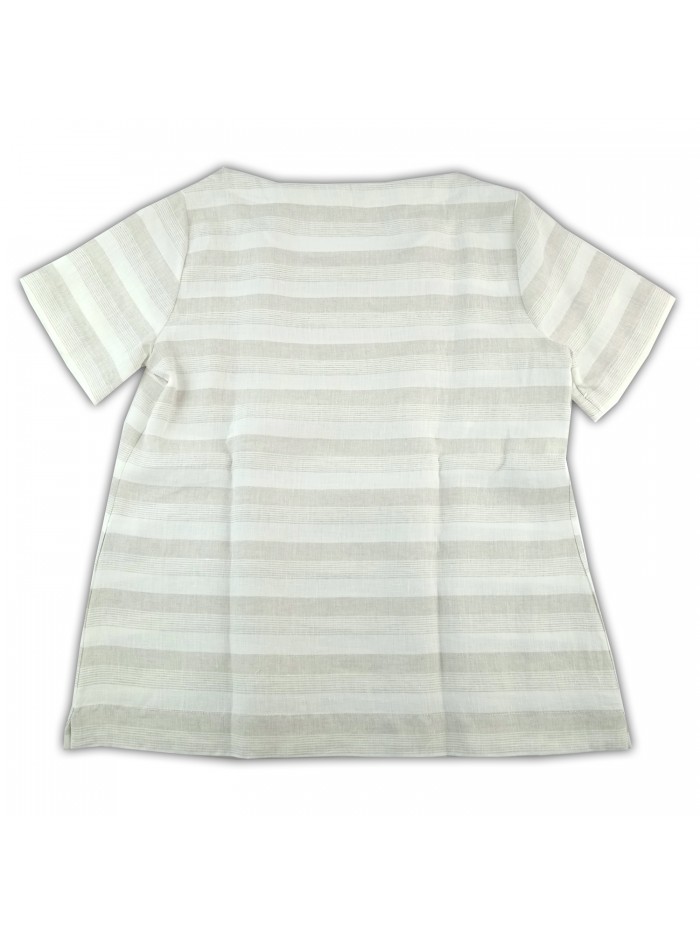 Daniel & Mayer Blusa Donna Rigata Beige