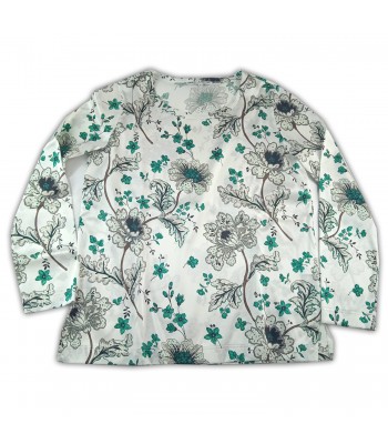 Daniel & Mayer Women's Green Floral Blouse