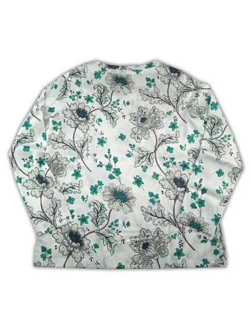 Daniel & Mayer Blusa Donna Floreale Verde