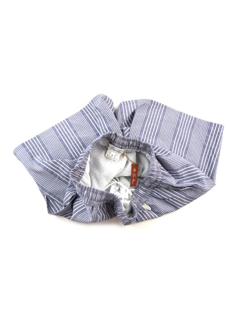 Loro Piana Costume Uomo Mod. FAA2179 FE46 Surfer Francis Rigato Blu