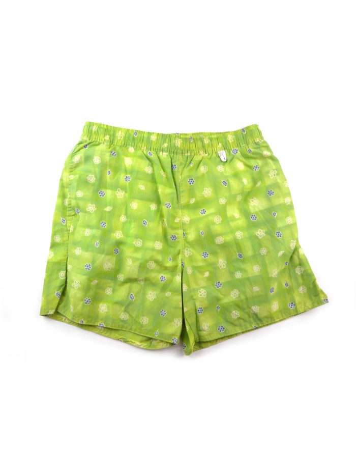 Loro Piana Men's Surfer Swimsuit Mod. 62 641 01 Millefiori Green Loro Piana Men's Surfer Swimsuit Mod. 62 641 01 Millefiori Green